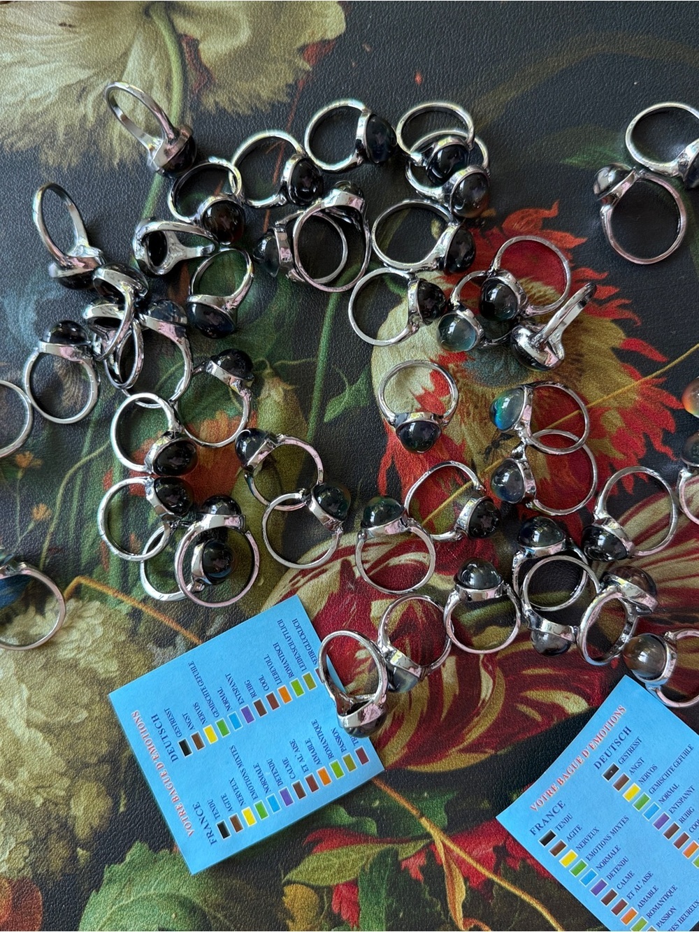 50 Mood Rings Party Favors Mixed Sizes 6 7 8 - Women's Jewelry Metal - Picture 6 of 9